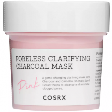 Cosrx Poreless Clarifying Charcoal Mask nuplaunama veido kauke, 110g.