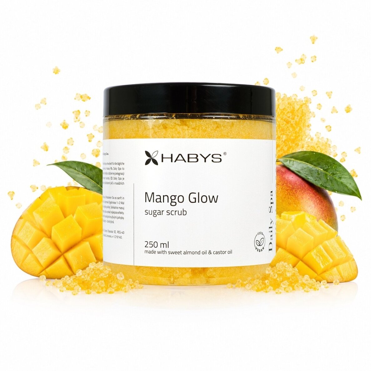 DAILY SPA sugar body scrub MANGO GLOW, 250 ml DAILY SPA sugar body scrub MANGO GLOW, 250 ml