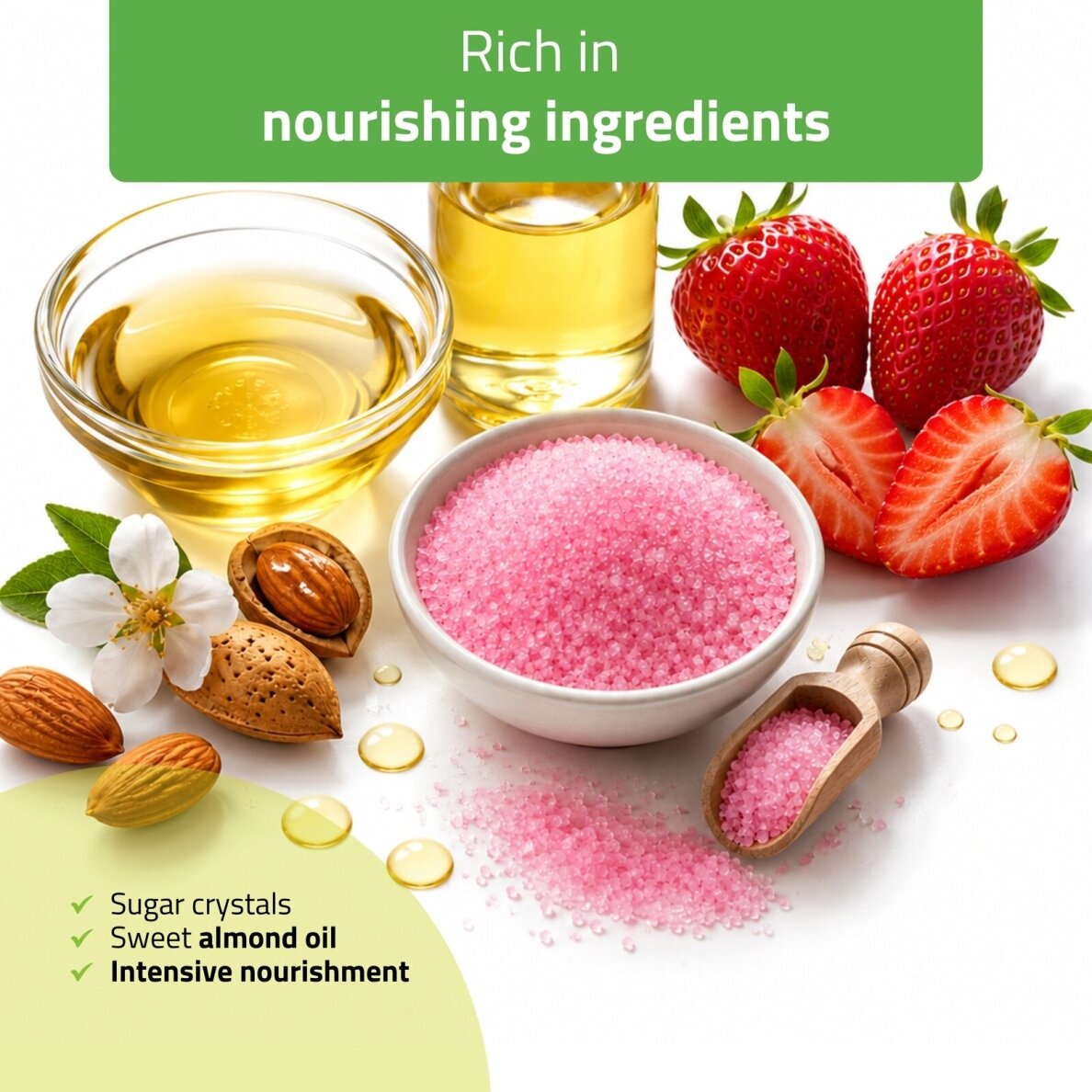 DAILY SPA sugar body scrub STRAWBERRY CANDY, 250 ml 3