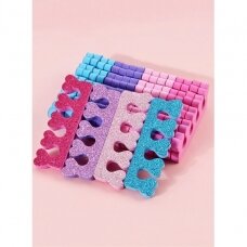 Toe tabs for pedicure procedures (4 pairs), colored
