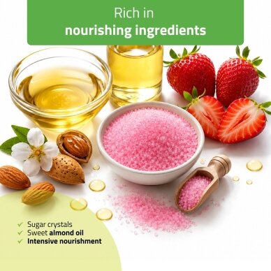 DAILY SPA sugar body scrub STRAWBERRY CANDY, 250 ml 3