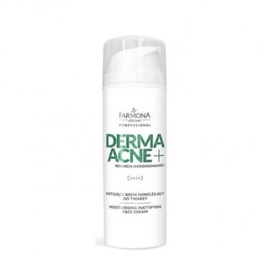 FARMONA DERMA+ACNE Moisturising Facial Cream for mattified skin, 150 ml. FARMONA DERMA+ACNE Moisturising Facial Cream for mattified skin, 150 ml.