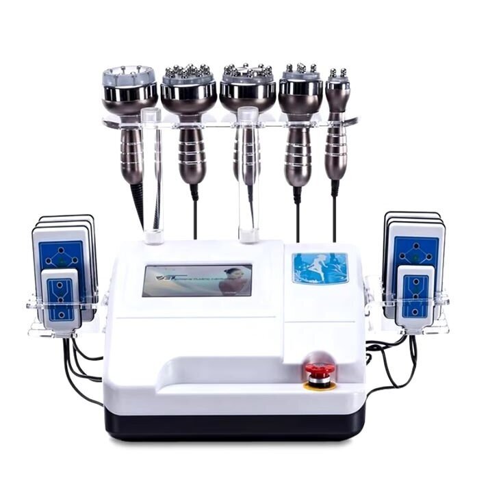 Daugiafunkcinis aparatas veido ir kūno procedūroms 6in1 (kavitacija+vakuumas+RF+lipo) Daugiafunkcinis aparatas veido ir kūno procedūroms 6in1 (kavitacija+vakuumas+RF+lipo)