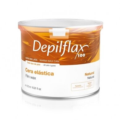 DEPILFLAX 100 elastic wax for depilation (without strips), 500 ml DEPILFLAX 100 elastic wax for depilation (without strips), 500 ml