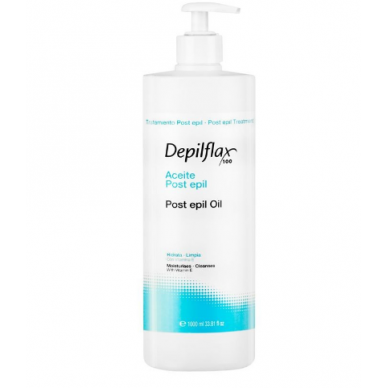 DEPILFLAX POST EPIL vaško likučius nuo odos pašalinantis aliejus po depiliacijos, 1000 ml.