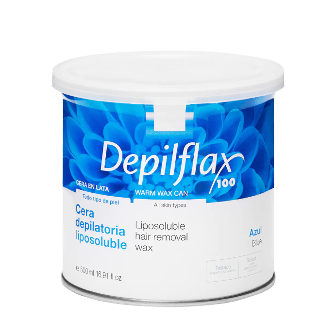 DEPILFLAX natūralus azuleno vaškas depiliacijai skardinėje, 500 ml