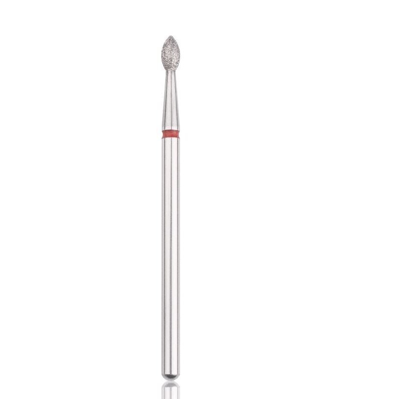 Profesional diamond nail dril tip FLAME SMALL RED