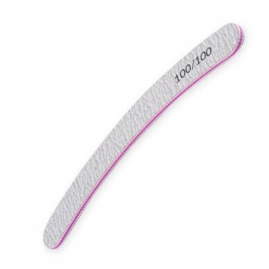 Professional nail file for manicure curved 100/100