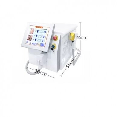 Diode hair removal laser 755+808+1064nm, 1 nozzle, white color 2