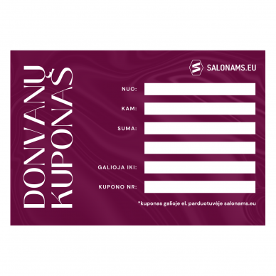 Electronic gift voucher for Salonams.eu, 100€ 2