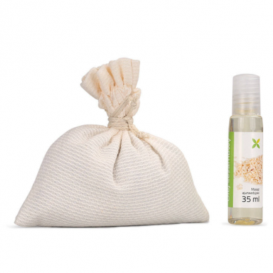 Body massage seal filled with dead sea salt and a mixture of aromatic dried herbs, 240 g. + sesame oil Body massage seal filled with dead sea salt and a mixture of aromatic dried herbs, 240 g. + sesame oil