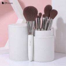 DUcare professional makeup brush set with case, 8 pcs.