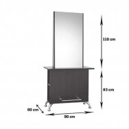 Professional mirror - two-sided console for hairdressers and beauty salons ANDREA