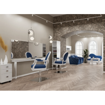 Two workplace beauty salon mirror - console ROYAL II 2