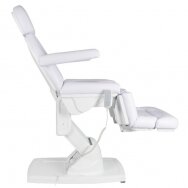 Profesionali elektrinė kėdė-lova pedikiūro procedūroms KATE, balta (4 varikliai)