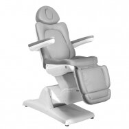 Profesionali elektrinė kosmetologinė kėdė AZZURRO 870 (3 varikliai), pilkos spalvos