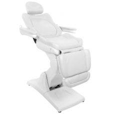 Professional electric cosmetology chair AZZURO 870 (3 motors), white color