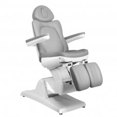 Profesionali elektrinė podologinė kėdė- lova-gultas pedikiūro procedūroms AZZURRO 870S, pilkos spalvos