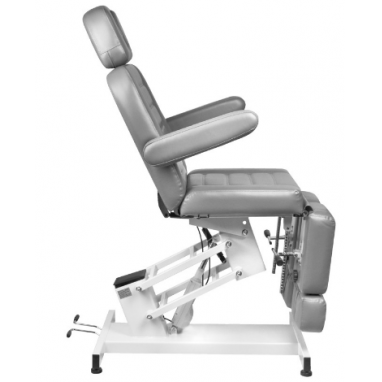 Profesionali elektrinė kosmetologinė kėdė  AZZURRO 706 (variklis), pilkos spalvos 2