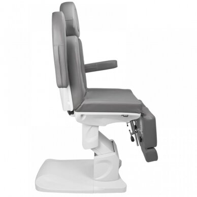 Profesionali elektrinė podologinė kėdė pedikiūro procedūroms AZZURRO 708AS PEDI, pilka (3 motorai) 5