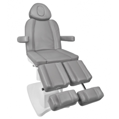 Profesionali elektrinė podologinė kėdė pedikiūro procedūroms AZZURRO 708AS PEDI, pilka (3 motorai) 3