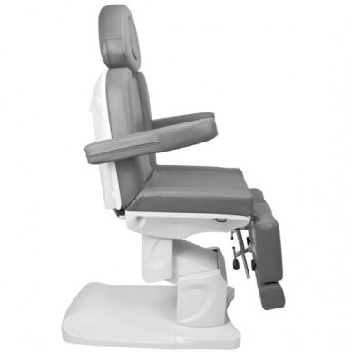 Profesionali elektrinė podologinė kėdė pedikiūro procedūroms AZZURRO 708AS PEDI, pilka (3 motorai) 6