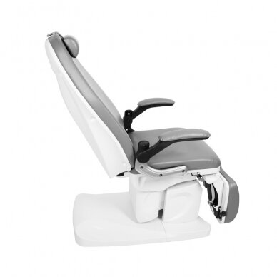 Profesionali elektrinė podologinė kėdė- lova-gultas pedikiūro procedūroms  AZZURRO 709A (3 varikliai), pilkos spalvos 3