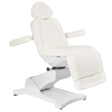 Profesionali elektrinė kosmetologinė kėdė  AZZURRO 869A, balta (4 motorai) 8