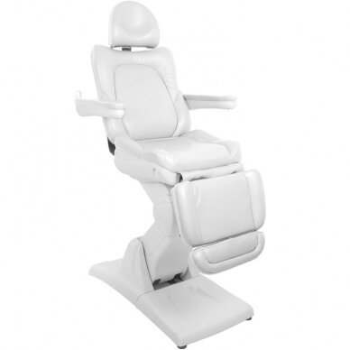 Professional electric cosmetology chair AZZURO 870 (3 motors), white color 8