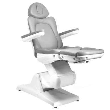 Profesionali elektrinė kosmetologinė kėdė AZZURRO 870 (3 varikliai), pilkos spalvos 4