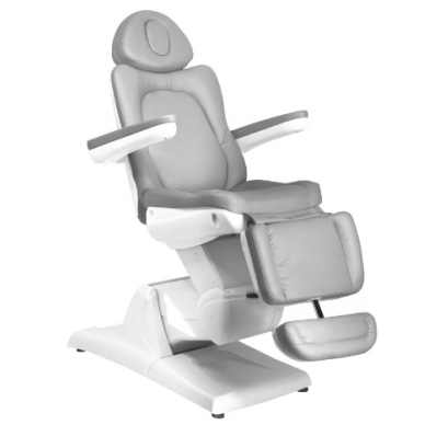 Profesionali elektrinė kosmetologinė kėdė AZZURRO 870 (3 varikliai), pilkos spalvos 6