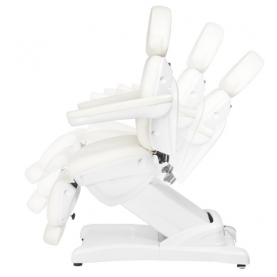 Professional electric cosmetology chair-bed AZZURRO 871 (1 motor), white color 5
