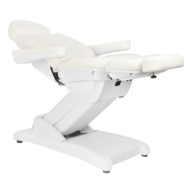 Professional electric cosmetology chair-bed AZZURRO 871 (1 motor), white color 8
