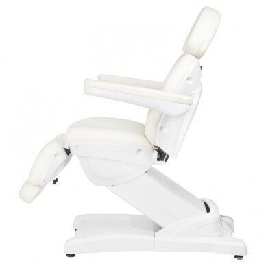 Profesionali elektrinė kosmetologinė kėdė-gultas AZZURRO 871 (1 variklis), baltos spalvos 6