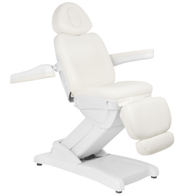 Professional electric cosmetology chair-bed AZZURRO 871 (1 motor), white color 4