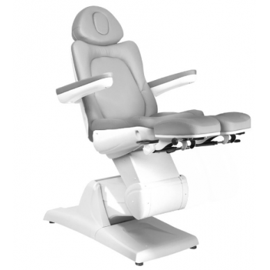 Profesionali elektrinė podologinė kėdė- lova-gultas pedikiūro procedūroms AZZURRO 870S, pilkos spalvos 5