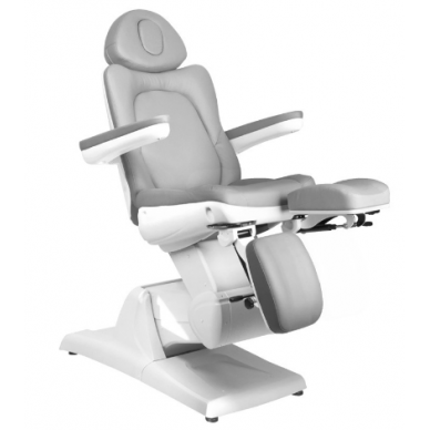 Profesionali elektrinė podologinė kėdė- lova-gultas pedikiūro procedūroms AZZURRO 870S, pilkos spalvos 6