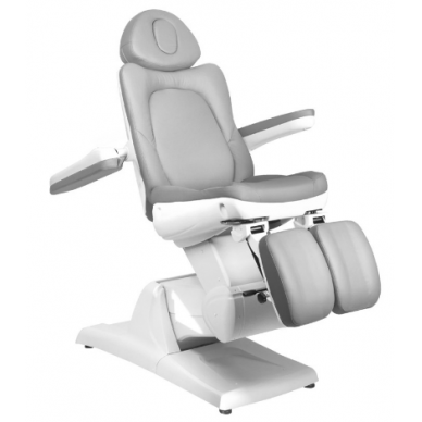 Profesionali elektrinė podologinė kėdė- lova-gultas pedikiūro procedūroms AZZURRO 870S, pilkos spalvos 7