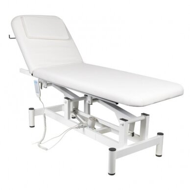 Profesionalus elektrinis masažo ir reabilitacijos gultas MOD-079 (1 variklis), baltos spalvos