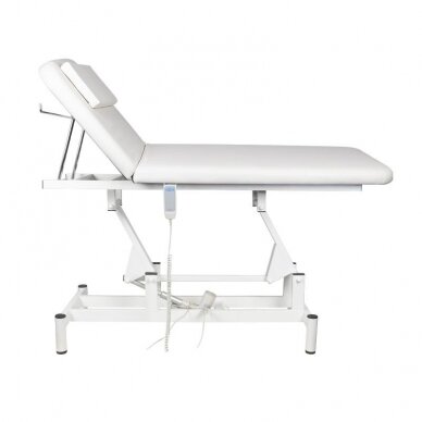 Profesionali elektrinė masažo lova-gultas MOD 079-1, baltos spalvos 3