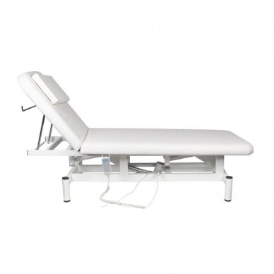 Profesionali elektrinė masažo lova-gultas MOD 079-1, baltos spalvos 4