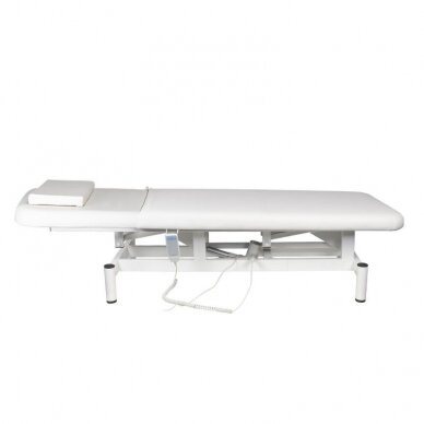 Profesionali elektrinė masažo lova-gultas MOD 079-1, baltos spalvos