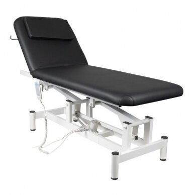 Profesionalus elektrinis masažo ir reabilitacijos gultas MOD-079 (1 variklis), juodos spalvos