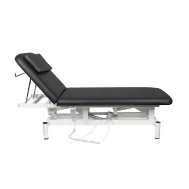 Profesionalus elektrinis masažo ir reabilitacijos gultas MOD-079 (1 variklis), juodos spalvos 3