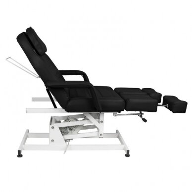 Профессиональная кровать для педикюра / стул AZZURRO 673AS, черная (1 мотор) 4