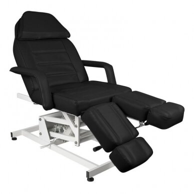 Profesionali elektrinė pedikiūro lova/ kėdė AZZURRO 673AS, juodos spalvos (1 varikliis)
