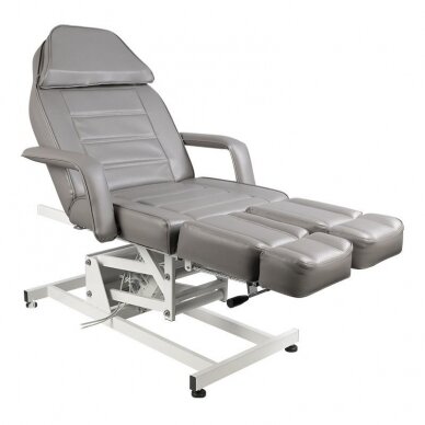 Profesionali elektrinė pedikiūro lova/ kėdė AZZURRO 673AS, pilkos spalvos (1 variklio) 1