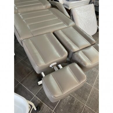 Profesionali elektrinė pedikiūro lova/ kėdė AZZURRO 673AS, pilkos spalvos (1 variklio) 11