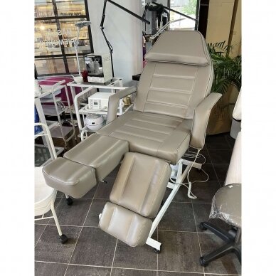 Profesionali elektrinė pedikiūro lova/ kėdė AZZURRO 673AS, pilkos spalvos (1 variklio) 12