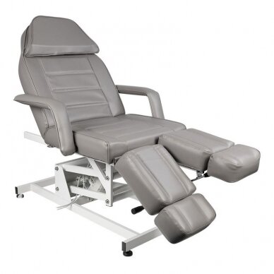Профессиональн электрическая кровать для педикюра / стул AZZURRO 673AS, серый (1 мотор)